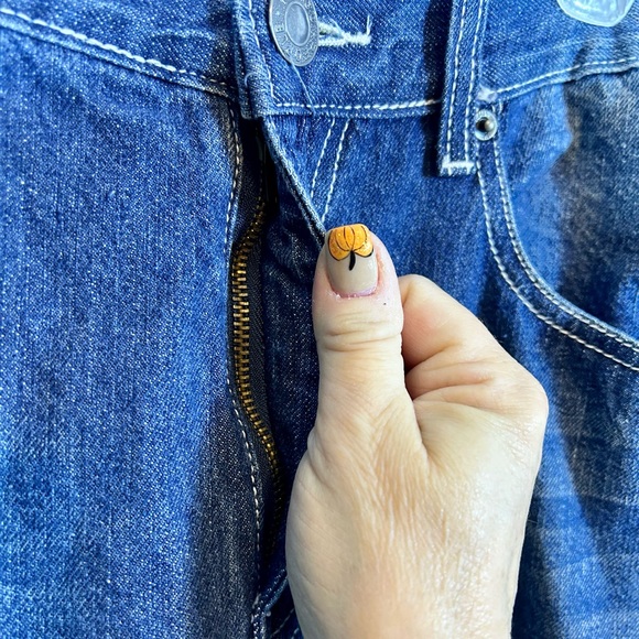 Men’s Indigo People Distressed Straight Leg Jeans Sz 34 x 32 - Picture 6 of 13